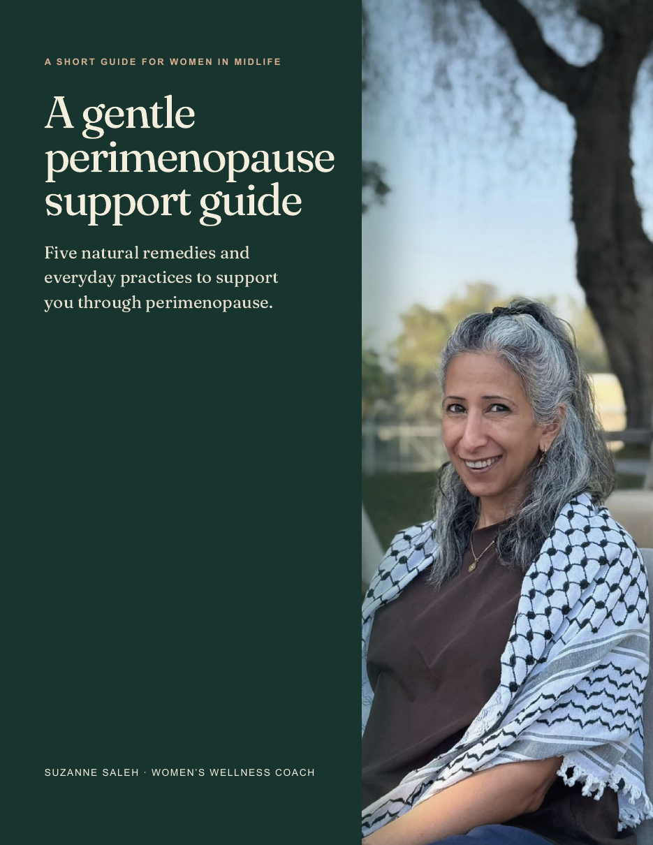 Cover of Suzanne’s gentle perimenopause support guide